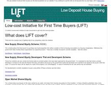 Tablet Screenshot of liftmortgage.co.uk